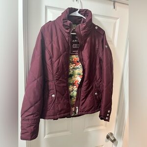 Ariat Burgundy Quilted Jacket